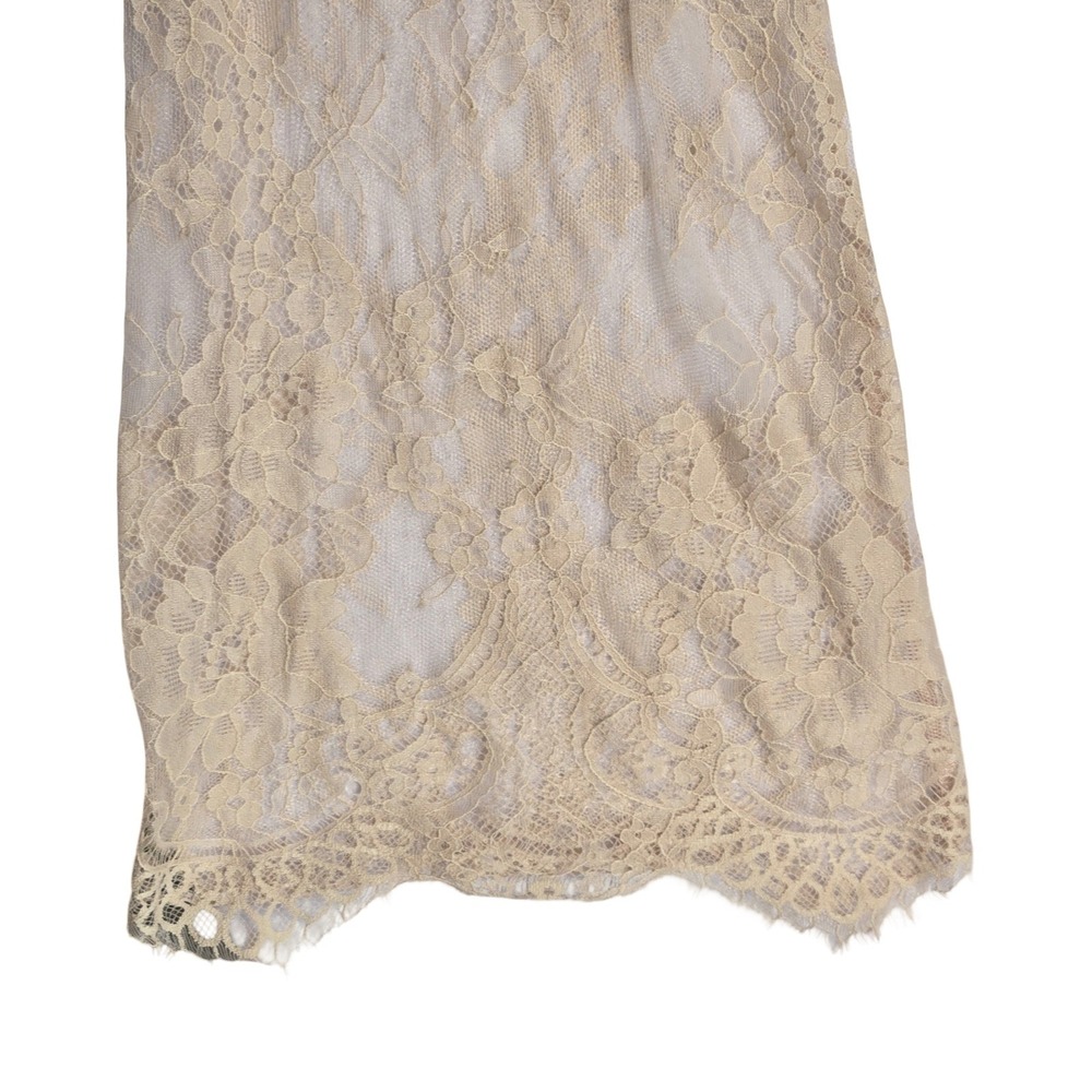 Coquette Pastel Pink Floral Lace Longline Robe Bell Sleeve Satin Belt 1920s - Picture 3 of 7